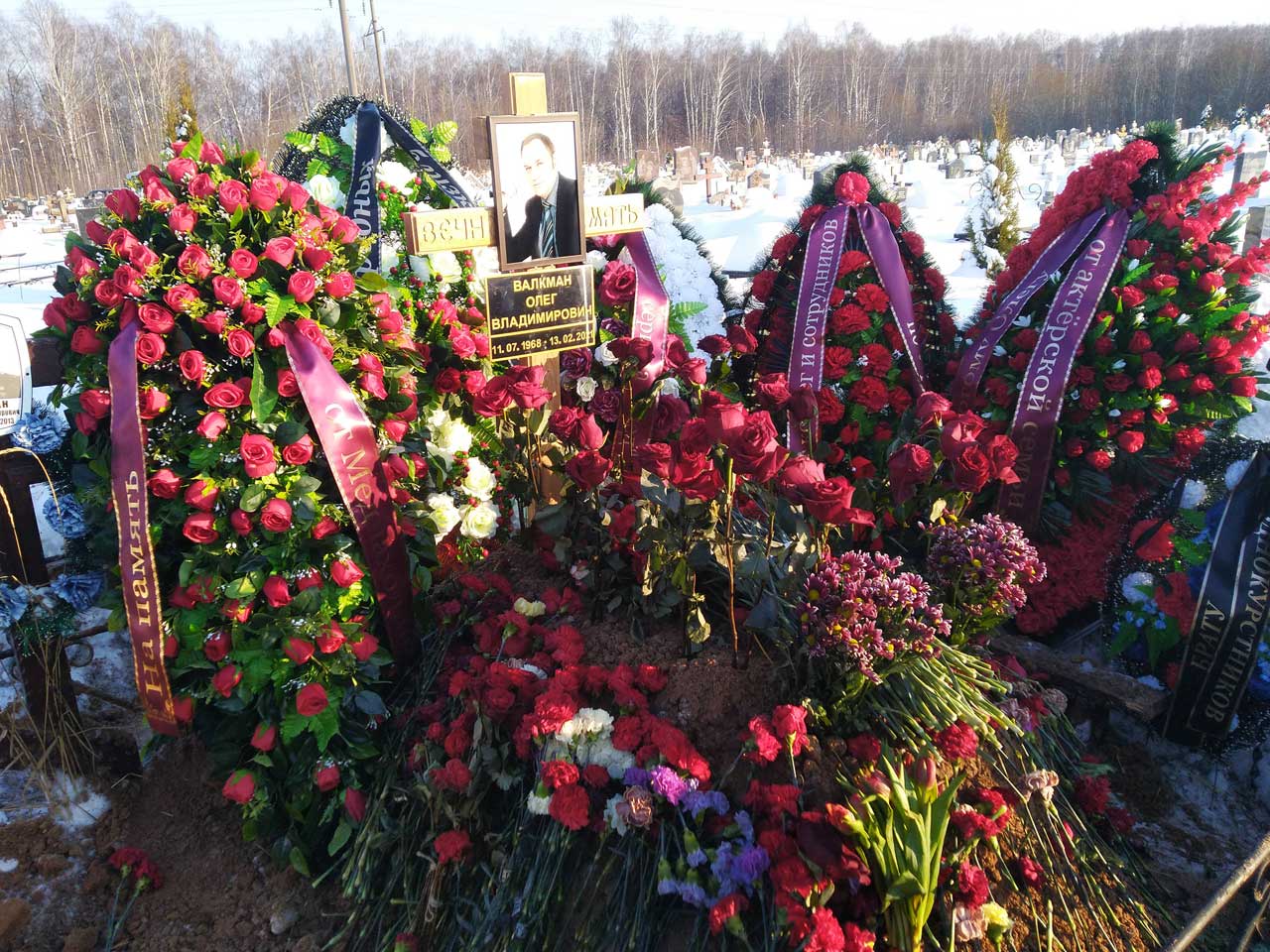 Погребение. Нижегородское кладбище (Федяково) Фото актёр театра и кино Олег Валкман